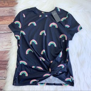 NWT Abercrombie Rainbow Tee
